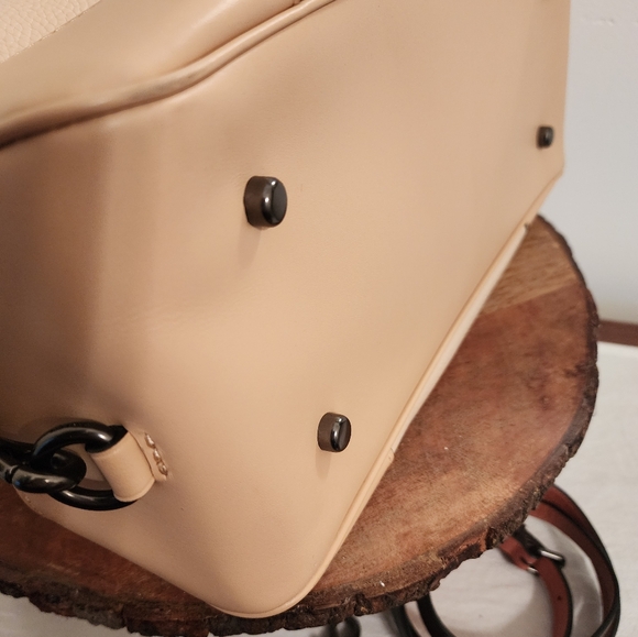 Coach Lane Satchel w/Colorblock and Snakeskin Detail NWT - Picture 6 of 8